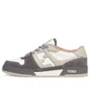 Fendi Match Low Top Suede 'grey White' In Black