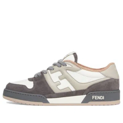 Fendi Match Low Top Suede 'grey White'