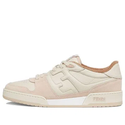 Fendi Match Low Top Suede 'pink Beige'
