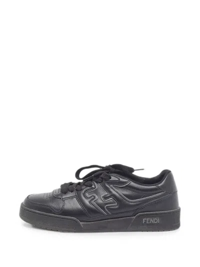 Pre-owned Fendi Match Low-top Sneakers In Black