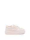 Fendi White Leather And Mesh Platform Low-tops