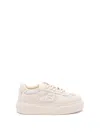 Fendi Match Leather Sneakers In Neutral