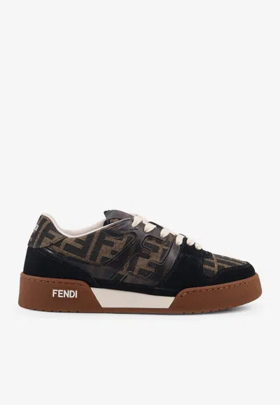 Fendi Match Monogram Low-top Sneakers In Multi