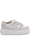 Fendi Match Platform Logo Sneakers In White