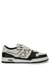 Fendi Leather Panelled Lace-up Sneakers