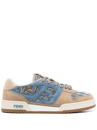 Fendi Match Mini Sneaker For Women In Brown