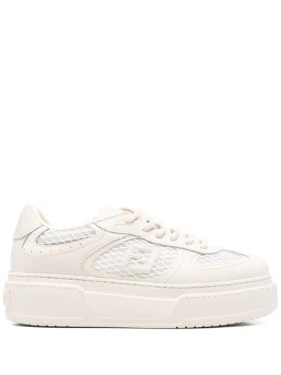 FENDI MATCH SNEAKERS - WOMEN'S - FABRIC/CALF LEATHER/RUBBER