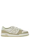 Fendi Leather Sneakers With Ff Lateral Logo
