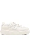 Fendi White Leather And Mesh Platform Low-tops
