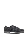 Fendi Low-top Round Toe Rubber Sole Sneakers
