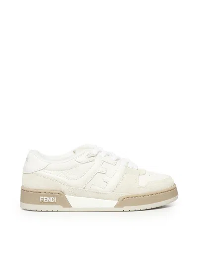 Fendi Match Sneakers In White