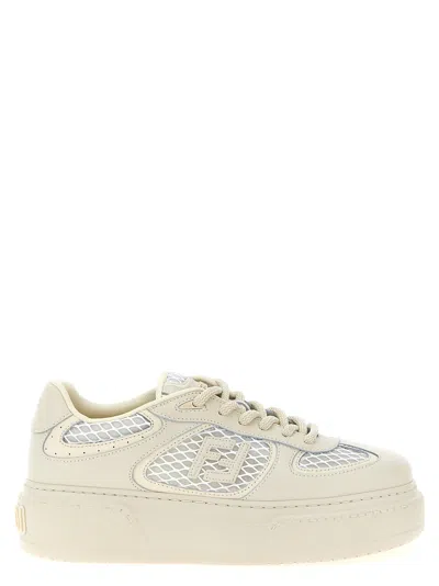 Fendi Match Trainers Beige