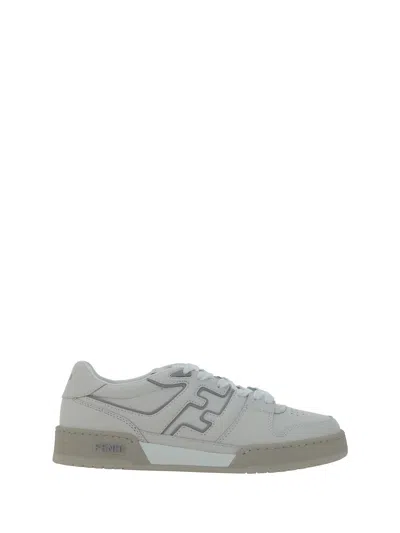Fendi Men Match Sneakers In White