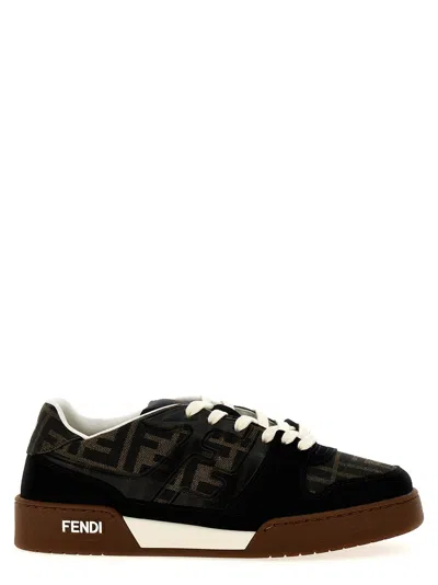 Fendi Match Sneakers In Black