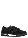 Fendi Low-top Round Toe Rubber Sole Sneakers