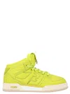 Fendi Ff Logo-embroidered High-top Sneakers In Green