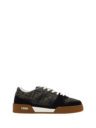 Fendi Match Sneakers In Black