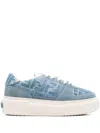 Fendi Low-top Sneakers With Contrast Stitching And Platform Sole