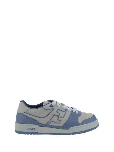 Fendi Match Sneakers In Sky+bianco+sky+sky