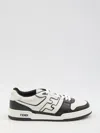 Fendi Leather Sneakers With Ff Lateral Logo In Multi