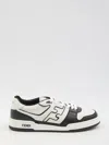 Fendi Leather Sneakers With Ff Lateral Logo In Multi