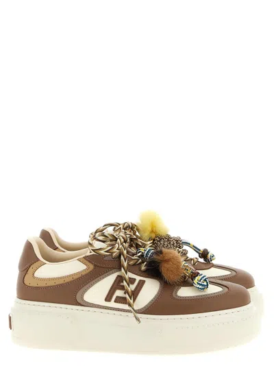 Fendi ' Match' Sneakers In White