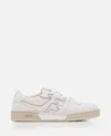 Fendi Match Low Top Leather Sneakers In White