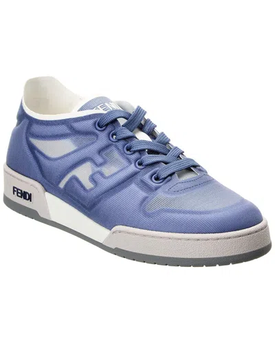 Fendi Woman Air Force Blue Mesh  Match Sneakers