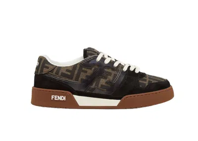 Pre-owned Fendi Match (women's) Sneakers In Black/brown