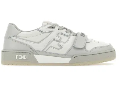 Pre-owned Fendi Match (women's) Sneakers In White/grey