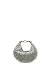 Fendi Graphy Mini Hobo In Ff Jacquard Velvet Bags In Multi