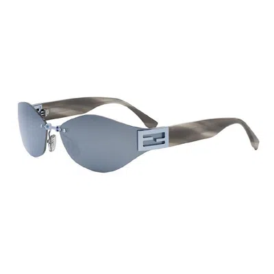 Fendi Matte Black Fe40159u Sunglasses In Multi