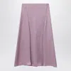 FENDI FENDI  MAUVE PINK FF SILK SKIRT