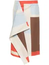 Fendi Woman Midi Skirt Beige Size 2 Cotton In Multi