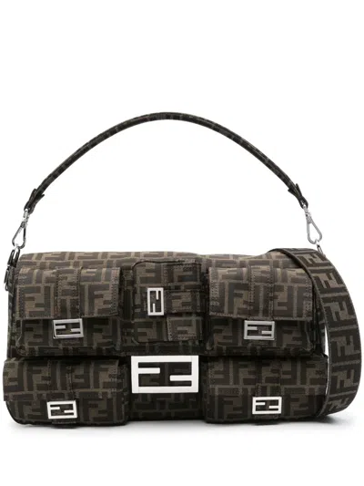 FENDI MAXI MULTIPOCKET BAGUETTE SHOULDER BAGS