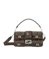 Fendi Maxi Multipocket Baguette Shoulder Bags In Brown