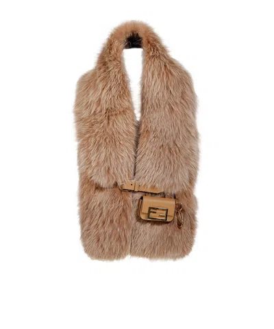 Fendi Maxi Shawl In Nude | ModeSens