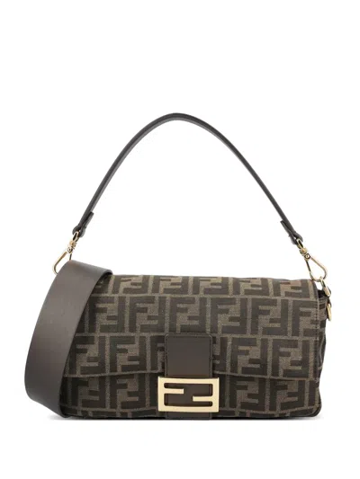 Fendi Medium Baguette Shoulder Bag In Brown