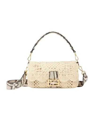 Fendi Medium Baguette Shoulder Bag In Purple