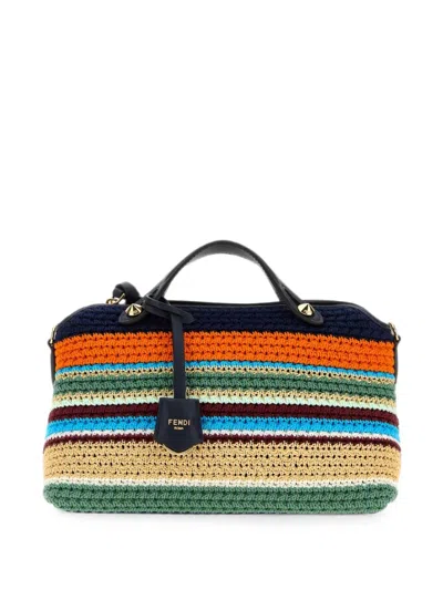 Fendi Medium By The Way Crochet Tote Bag In Multi