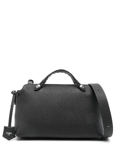 Fendi Women By The Way Selleria Medium Shoulder Bag In Black