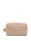 Fendi Medium Cotton Toiletry Case In Neutral