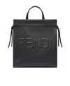 Fendi Medium Go To Leather Tote Bag In Black