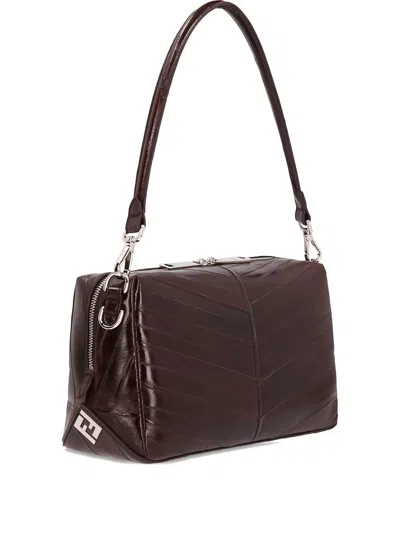 Fendi Medium Lui Chevron Tote Bag In Brown