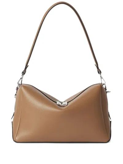 Fendi Medium Lui Zip-fastening Shoulder Bag In Brown
