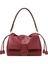 Fendi Medium Mamma Baguette Ff-buckle Tote Bag In Red