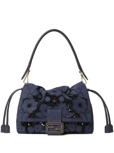 Fendi Medium Mamma Baguette Shoulder Bag In Blue