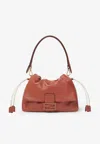 Fendi Medium Mamma Baguette Logo-plaque Shoulder Bag In Brown