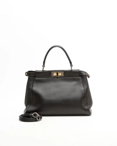 Fendi Medium Peekaboo Bag In Black