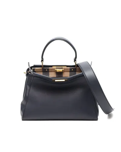 Fendi Medium Peekaboo Handbag In Orange